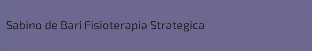 Sabino de Bari Fisioterapia Strategica